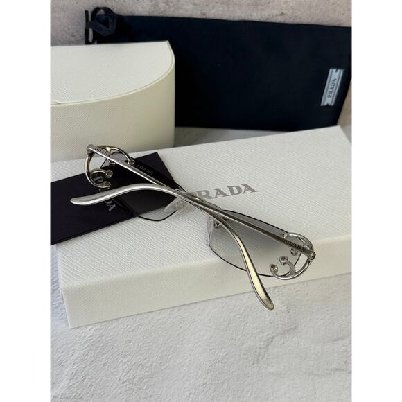 NEW Prada PR C57S Sunglasses in Silver Grey $815 main image 7